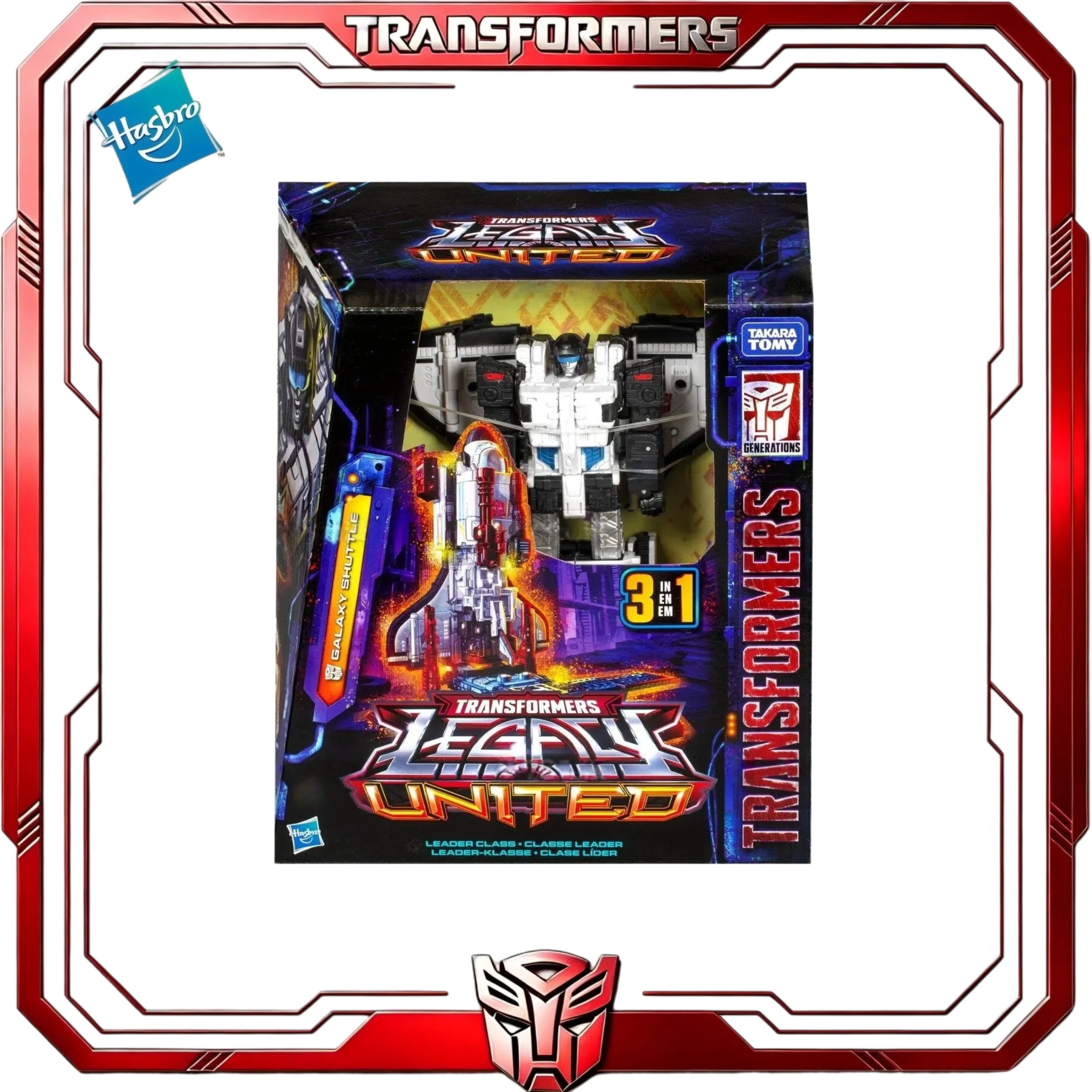 

In Stock Transformers Legacy United Leader Galaxy Shuttle Hasbro Victory Universe 3-in-1 Shuttle Train Collectible Action Figure