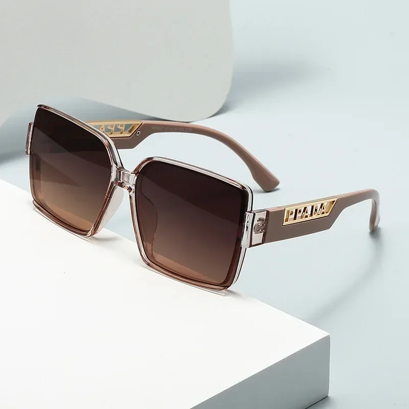 

2025 New Fashion Sunglasses, Personalized Large Frame Trendy Sunglasses, UV Resistant Glasses