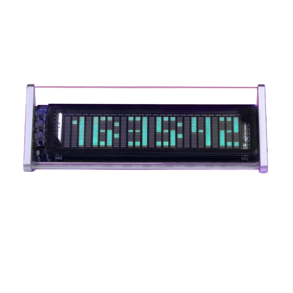 VFD253 ساعة الموسيقى الطيف شاشة عرض مستوى الصوت متر محول الصوت ساعة سطح المكتب بلوتوث 5.0