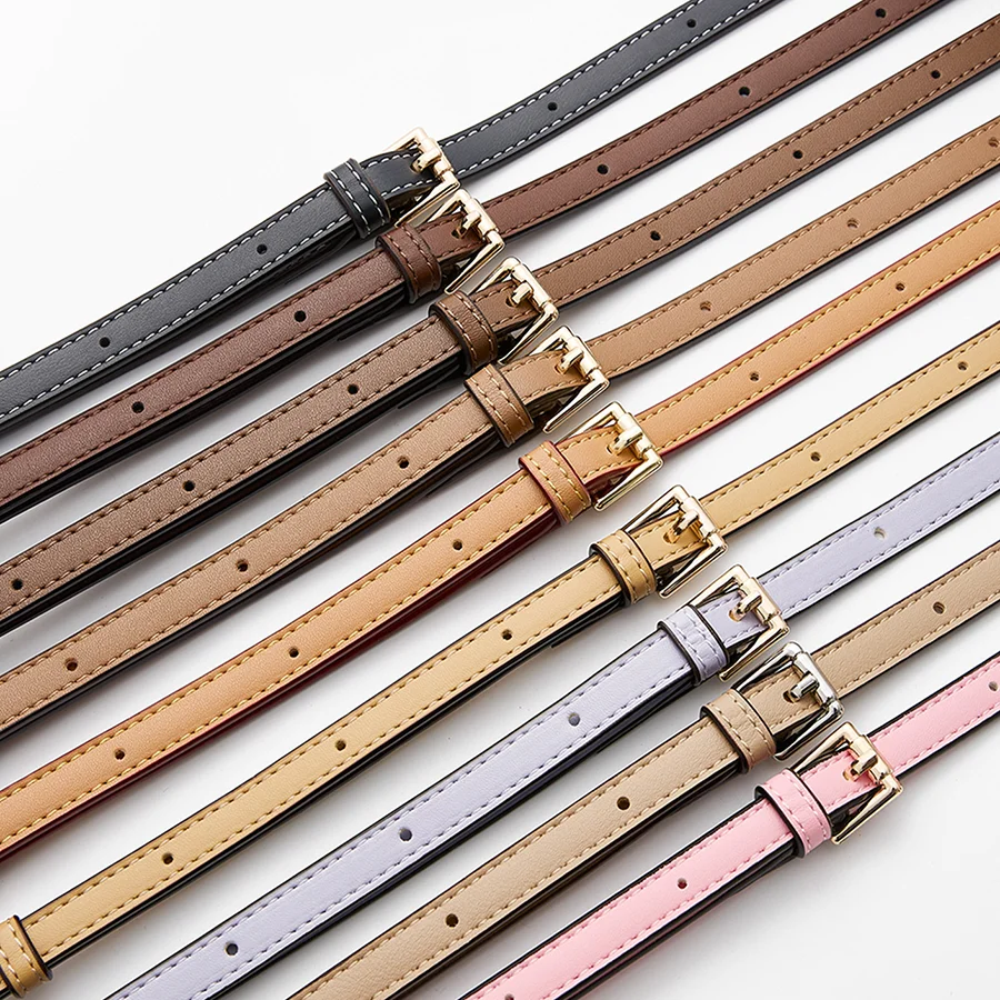 New Replacement Bag Strap PU Leather Adjustable Shoulder Strap DIY Punch-free Bag Accessories for Women