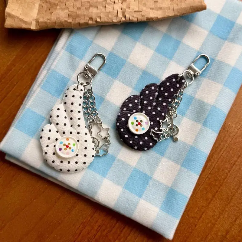 Wolkenförmiger Weicher Stoff-Schlüsselanhänger mit Stern- und Musiknoten-Dekor in Verschiedenen Farben, Modisches Schlüssel-Accessoire für Partys – Detail 11