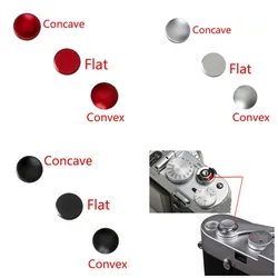 3 sztuk/zestaw kamera spust migawki czarny czerwony srebrny płaski wypukły wklęsły dla Canon Nikon Leica dla Rolleiflex Hasselblad Fuji