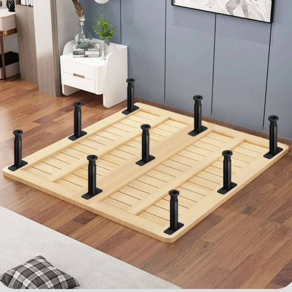 

Adjustable Height Bed Frame Center Support Legs with Wider Base Reinforcement Kit Bed Slat Support Leg Height from 5.9" to 9.84"