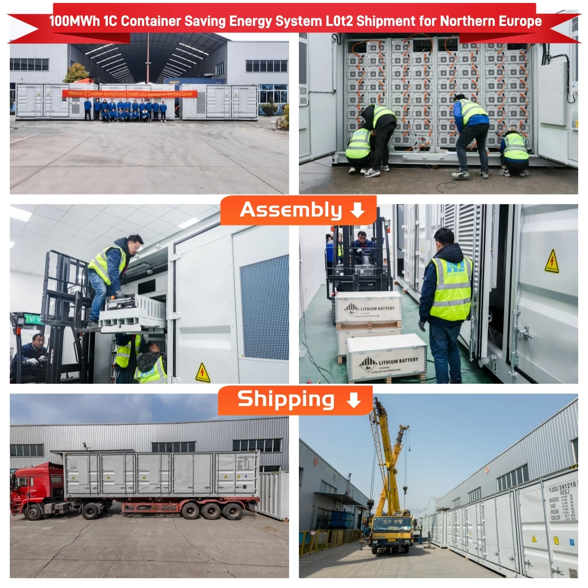 1MW 2.2MWh Customizable Designed 40ft Energy Storage System Container Battery Energy Storage System with PCS