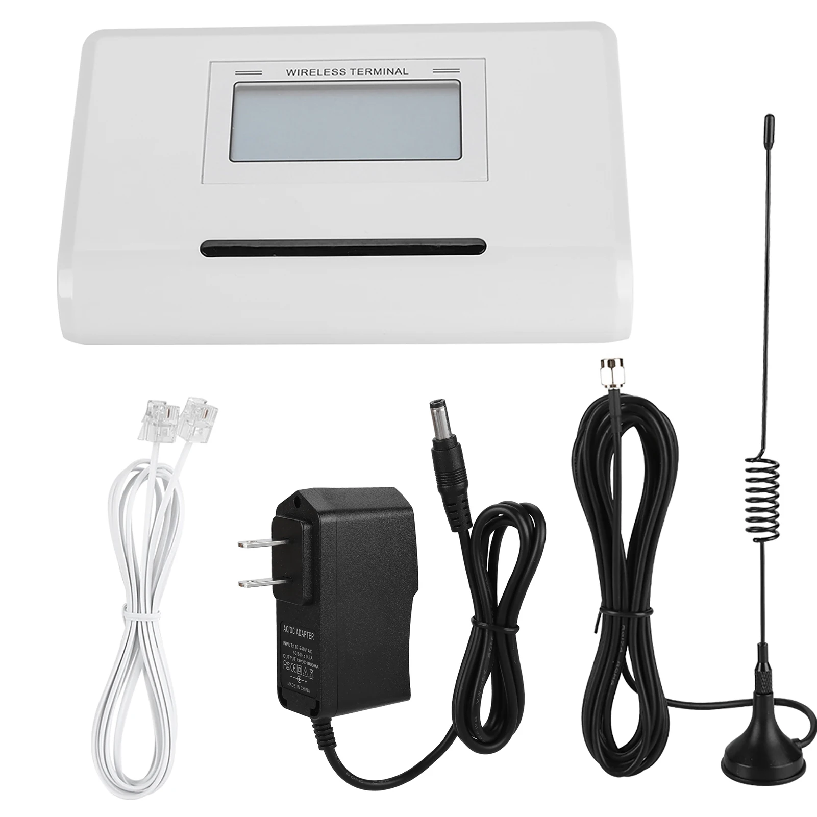 

Universal GSM Wireless Terminal Fixed Phone LCD Connect Alarm Connection Function for Home Office Warehouse Security Monitoring