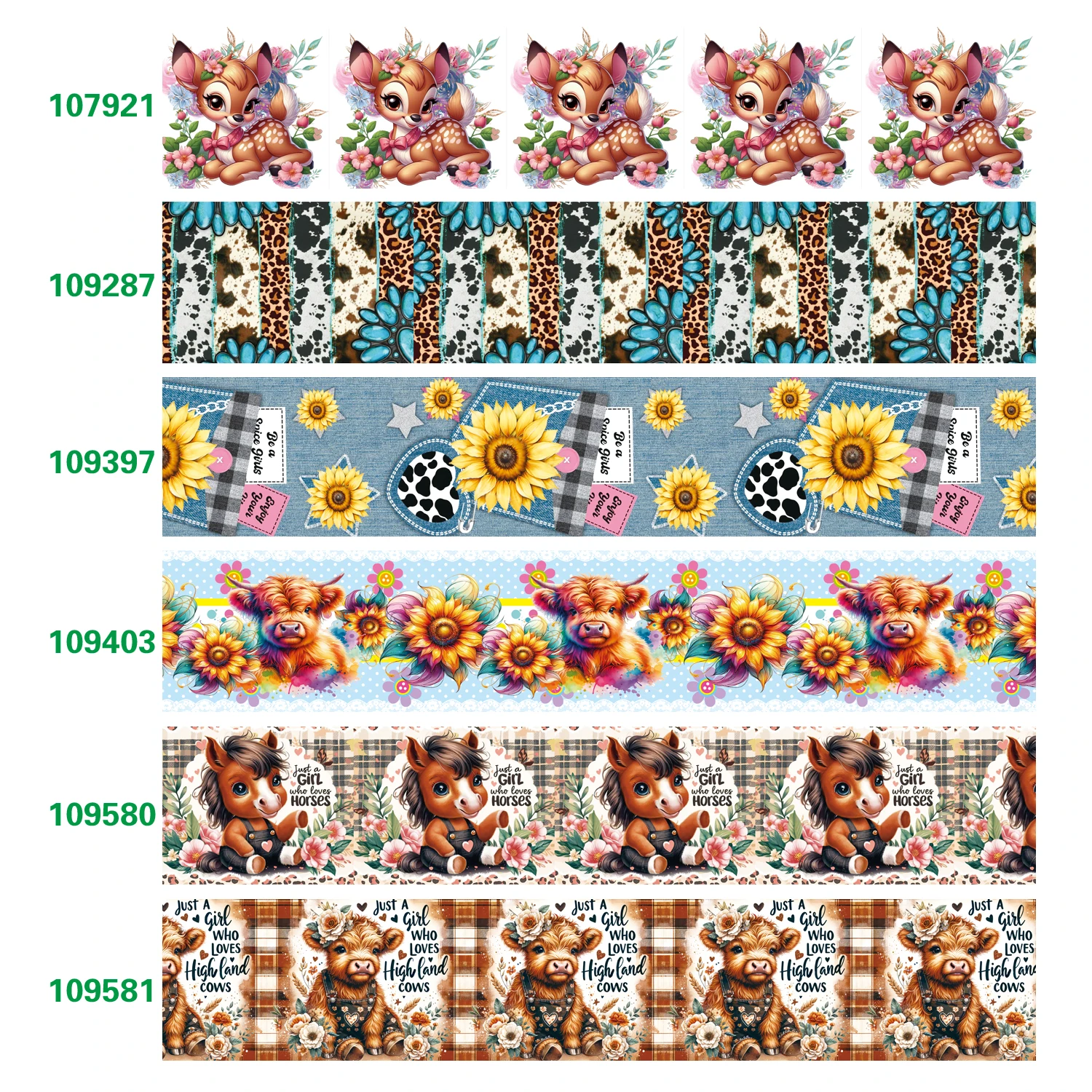 Cinta de grogrén/satén con dibujos de animales de 5 yardas, cinta impresa para manualidades, lazo decorativo 107921