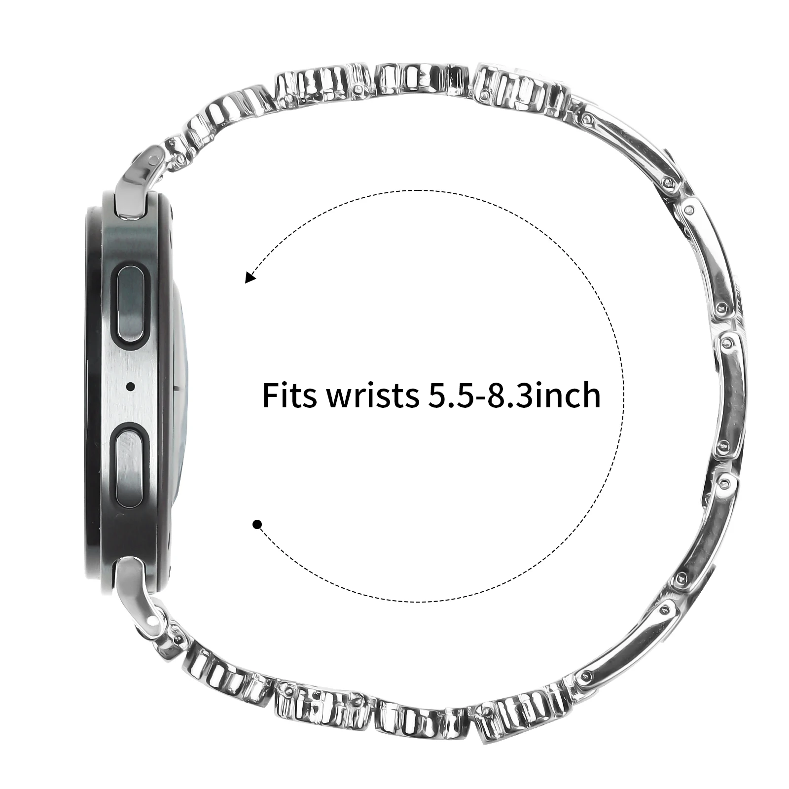 Tali Logam Tanpa Celah untuk Jam Tangan Samsung Galaxy 8 Gelang Klasik 46Mm Gelang untuk Jam Tangan Galaxy 8 40Mm 44Mm Aksesori Gelang