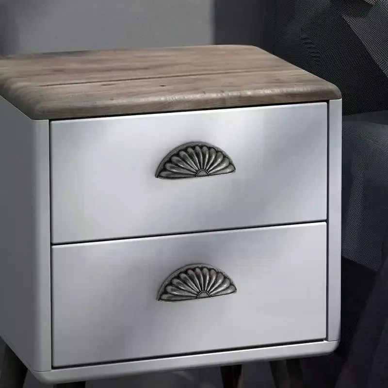 Shell Semicircle Solid Zinc Alloy Drawer Handles Headboard Cabinet Wine Door Antique Hardware