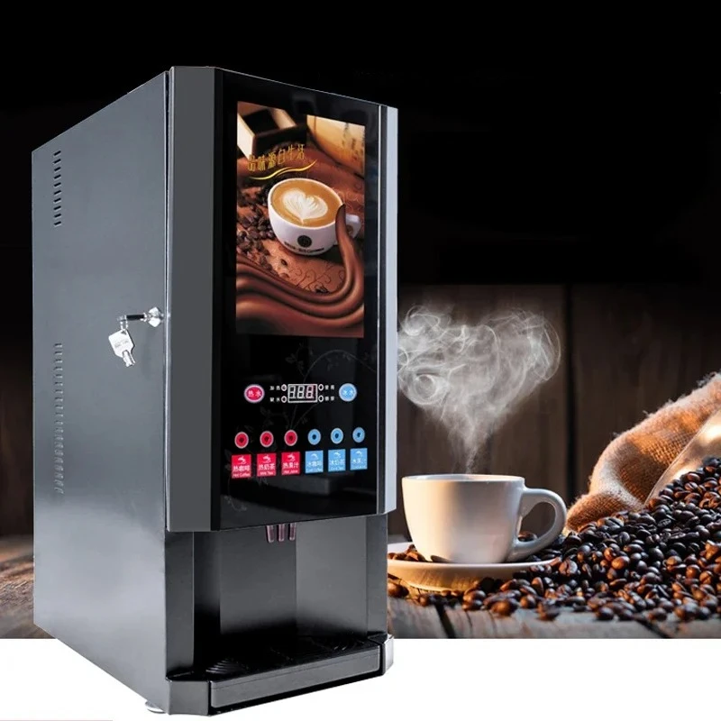 

L # Commercial Automatic Instant Coffee Machine Beverage Hot And Cold Instant Coffee Milk Tea Machine Hot Drinks Machine