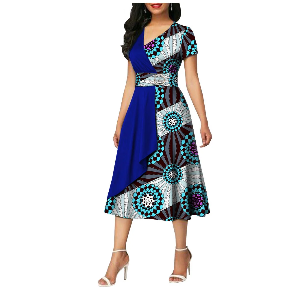 

Sale!!! Plus Size African Clothes for Women 2024 New Dashiki Ankara Bazin Riche Design Wedding Party Dress Elegant Outfits Robe