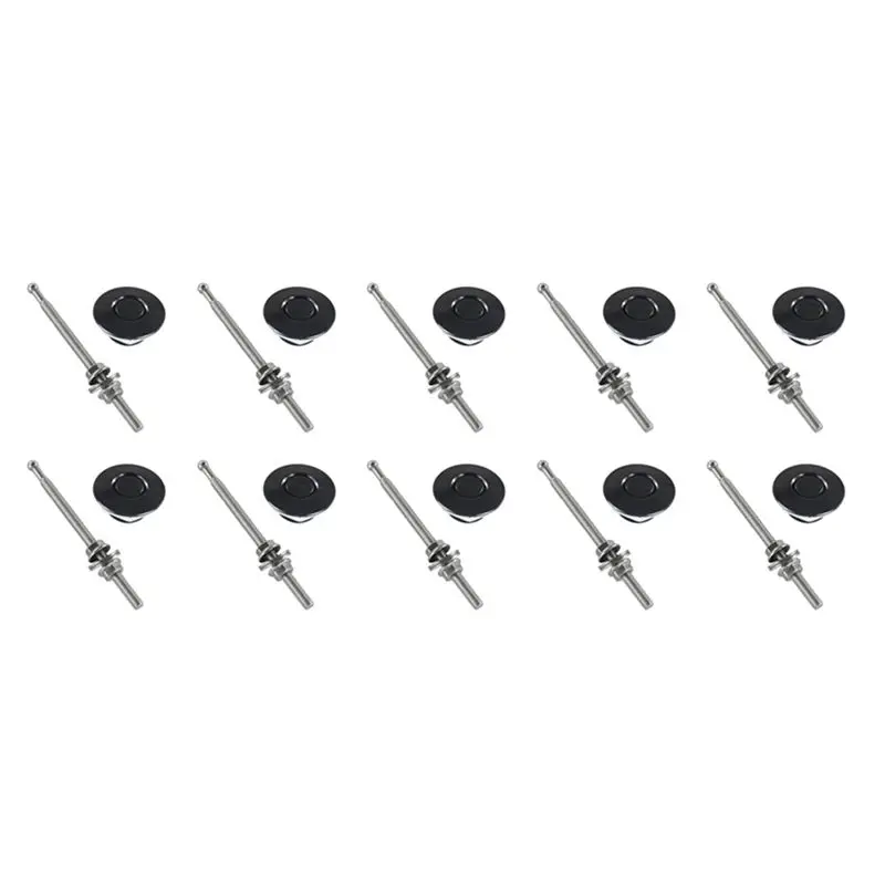10x-quick-release-latch-license-plate-lock-clip-125-inch-diameter-aluminum-alloy-car-hood-pins-lock-clip-kit-black