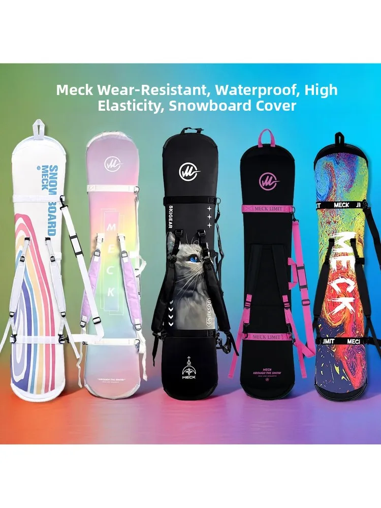 meck-dumpling-skin-snowboard-protective-cover-thickened-scratch-resistant-dual-shoulder-skiing-bag-single-board-snowsports-gear