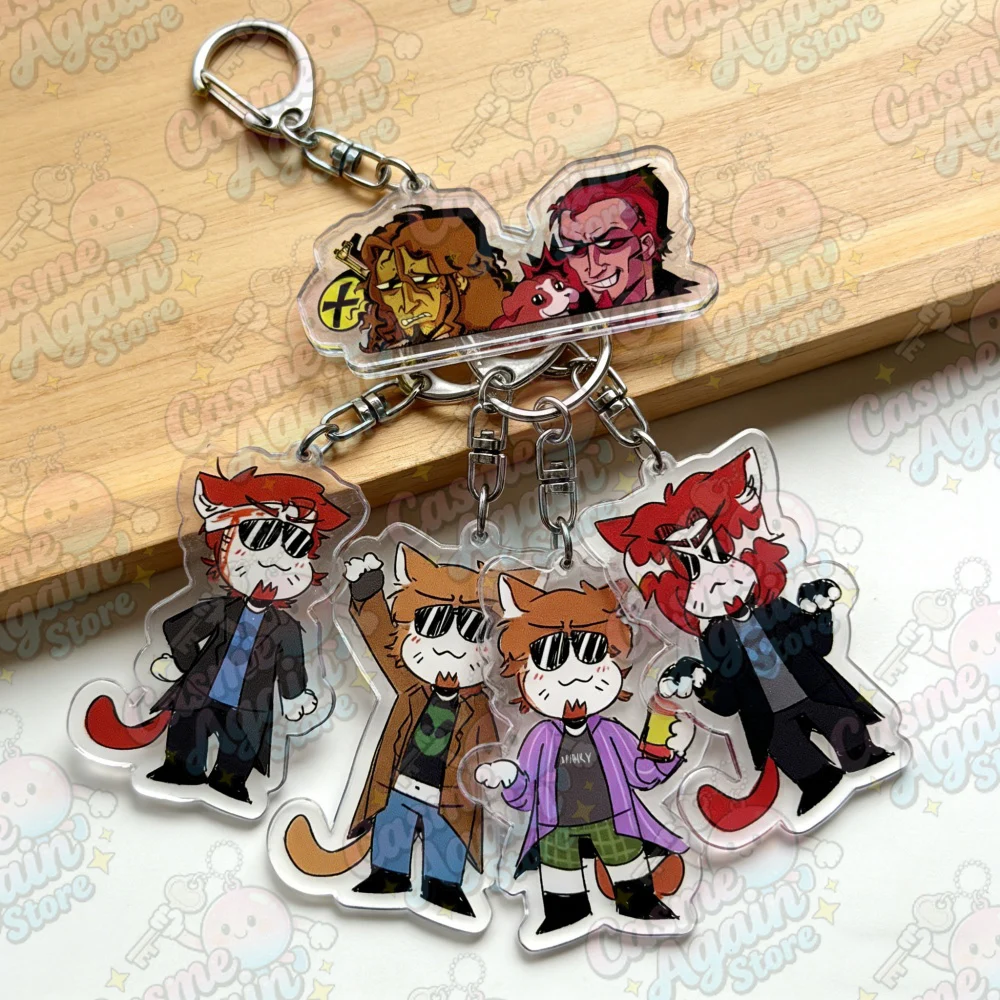 Llavero de dibujos animados Chibi Postal Dude, accesorios para bolsos, llaveros de anime Postal Peeker, joyería, regalos para fans de manga y videojuegos