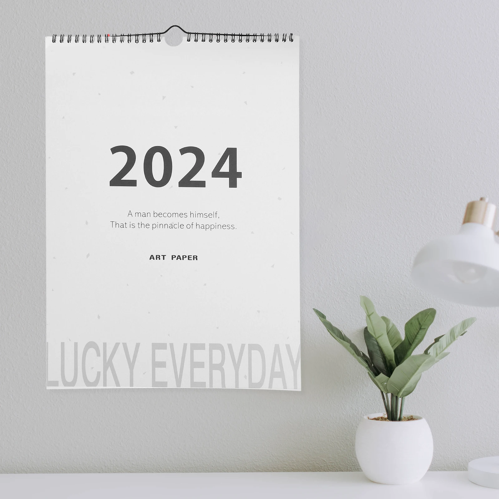 

12 Months Wall Mounted Monthly Hanging Planner Smooth Surface Home Office Decor Family Gift Large Clear Printed
