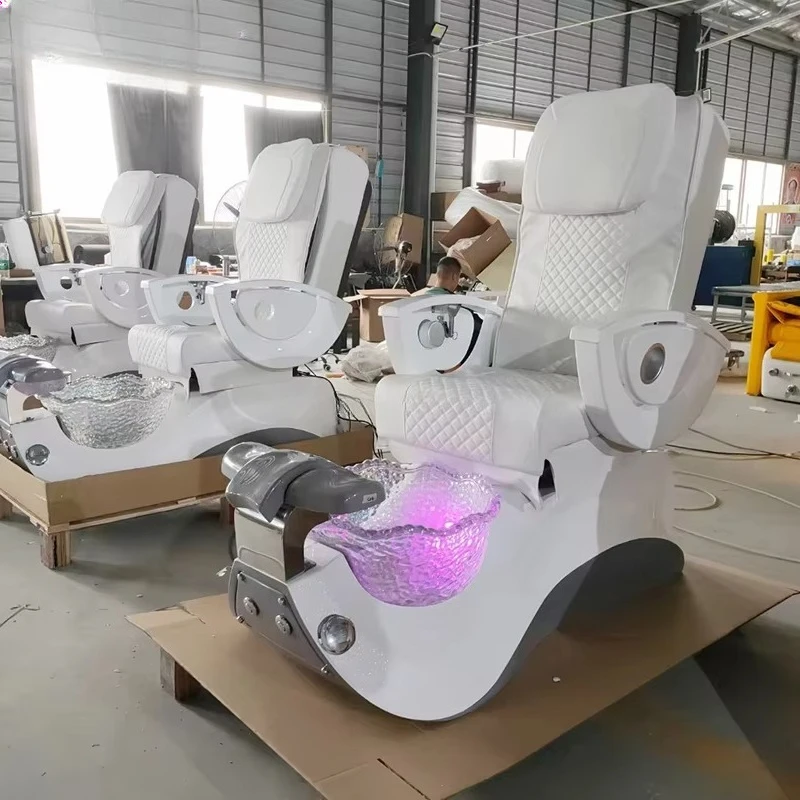 

Factory Customized Pedicure Chairs Pipeless No Plumbing Luxury Pedicure Foot Spa Chairs