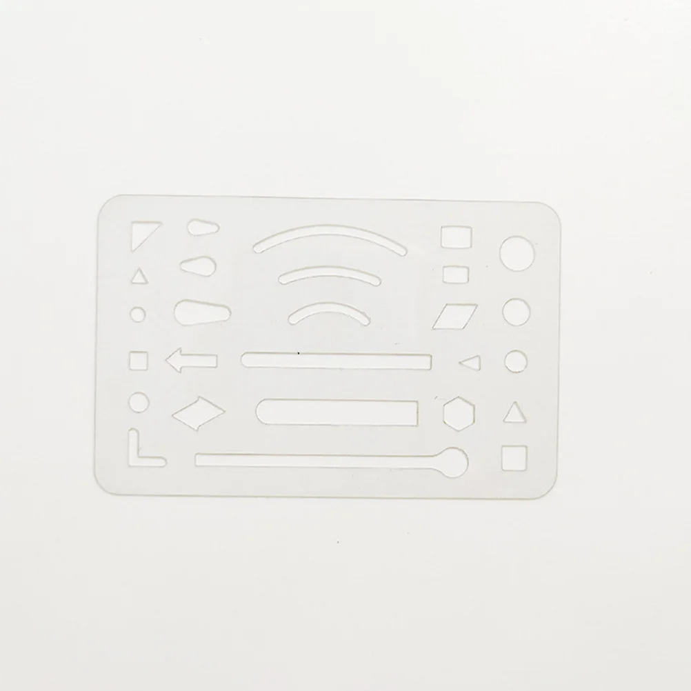 3Pcs Plastic Erasing Shield Drawing Template Drafting Tool Technical Supplies for Engineering Design Building Measuring Rulers