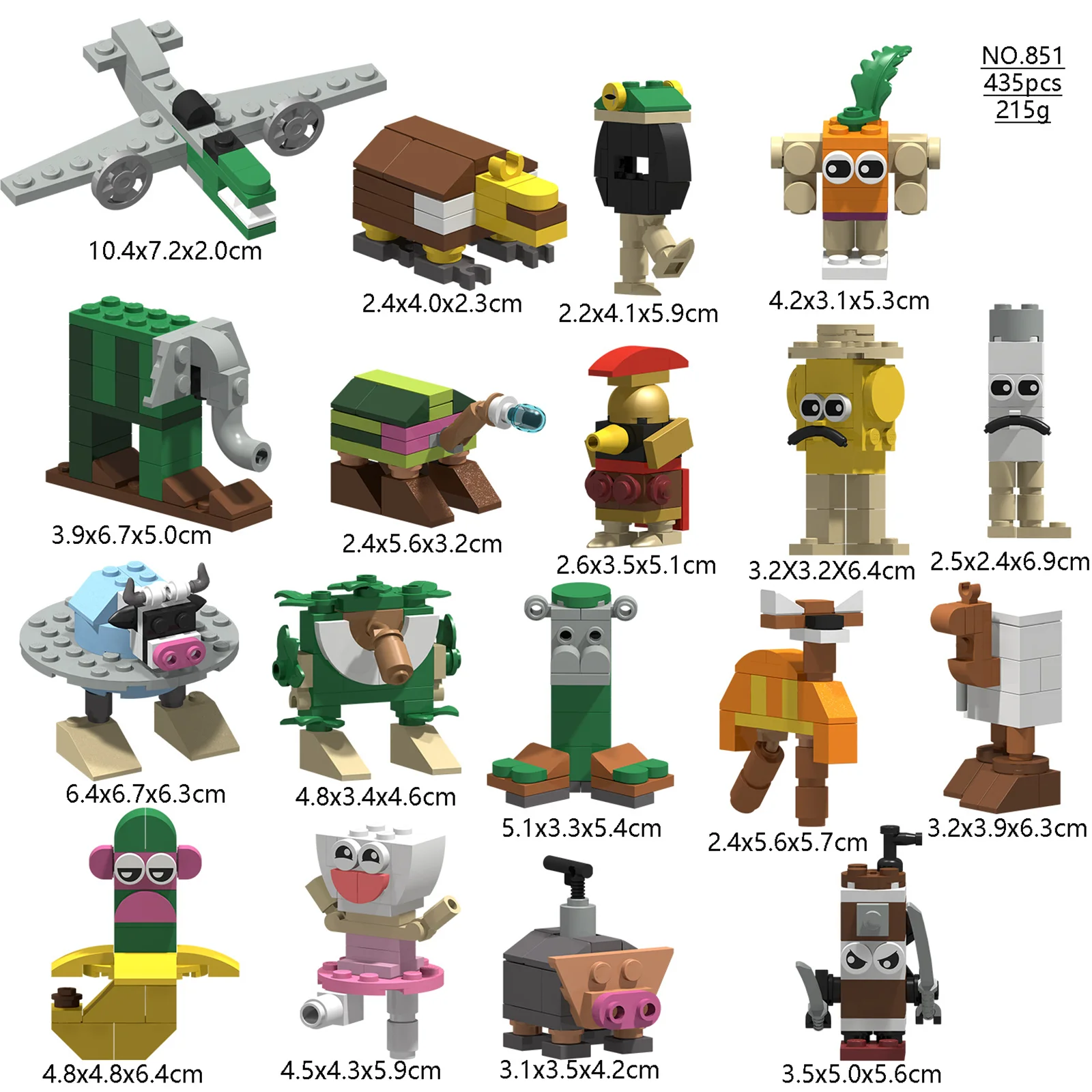 

Tung Tung Tung Sahu Robot Wooden Tralalero Tralala Building Blocks Bombardiro Crocodilo Al Mountain Sea Classic Full Set Italian