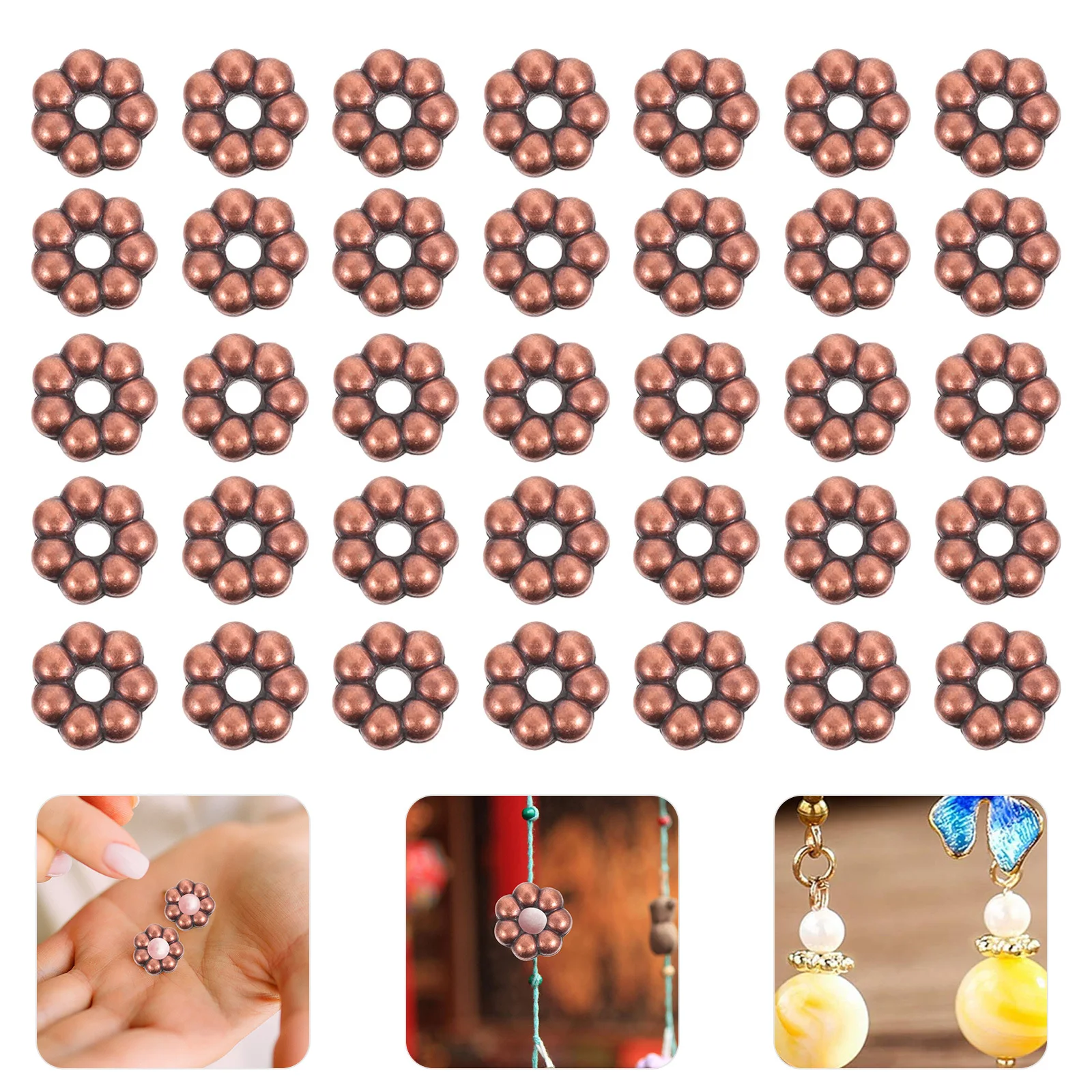 

2000Pcs Flower Shape Beads High Quality DIY Beads for Handmade Jewelry Crafting Decoration Projects Necklace Bead