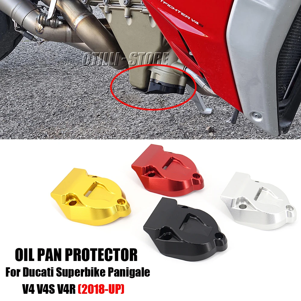 New STREETFIGHTER V4 S Engine Oil Pan Protective Cover Motorcycle Accessories 4 Colors For Ducati Superbike Panigale V4 V4S V4R