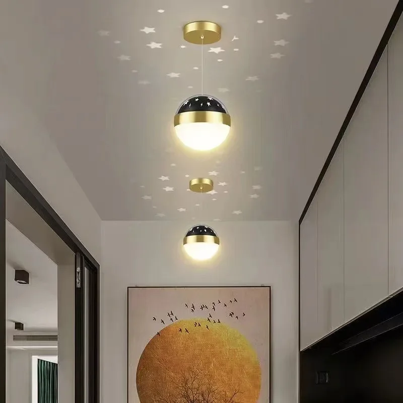 DurableCeiling Light Modern Personality Creative Bedroom Corridor Study Bedside Starry Sky Entrance Stairs Aisle Ceiling Light
