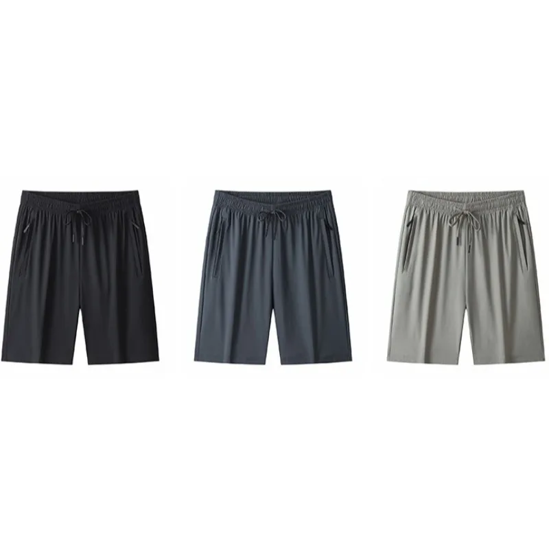 Outdoor Running Fitness Lightweight Breathable Ice Silk Quick Drying Five Minute Shorts Fashionable Trendy Loose Casual Shorts