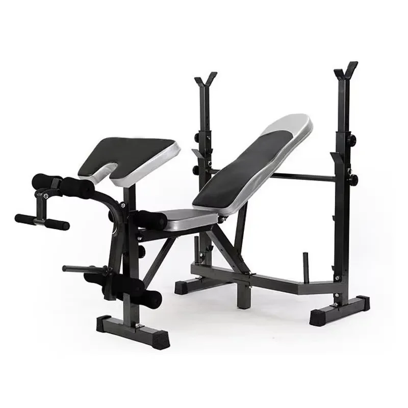 Factory direct multi-functional bench supine weight lifting barbell bed squat frame barbell bench press