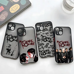 My Chemical Romance Phone Case For iPhone 16 15 14 13 12 11 Mini Pro Max X XR XSMax 7 8 Plus Matte Transparent Back Cover