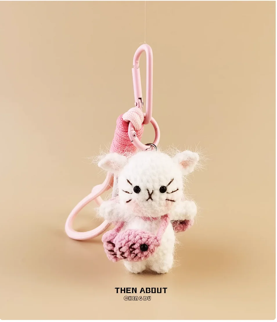 Cute bow cat bag pendant pendant Keychain pendant senior luxury gift