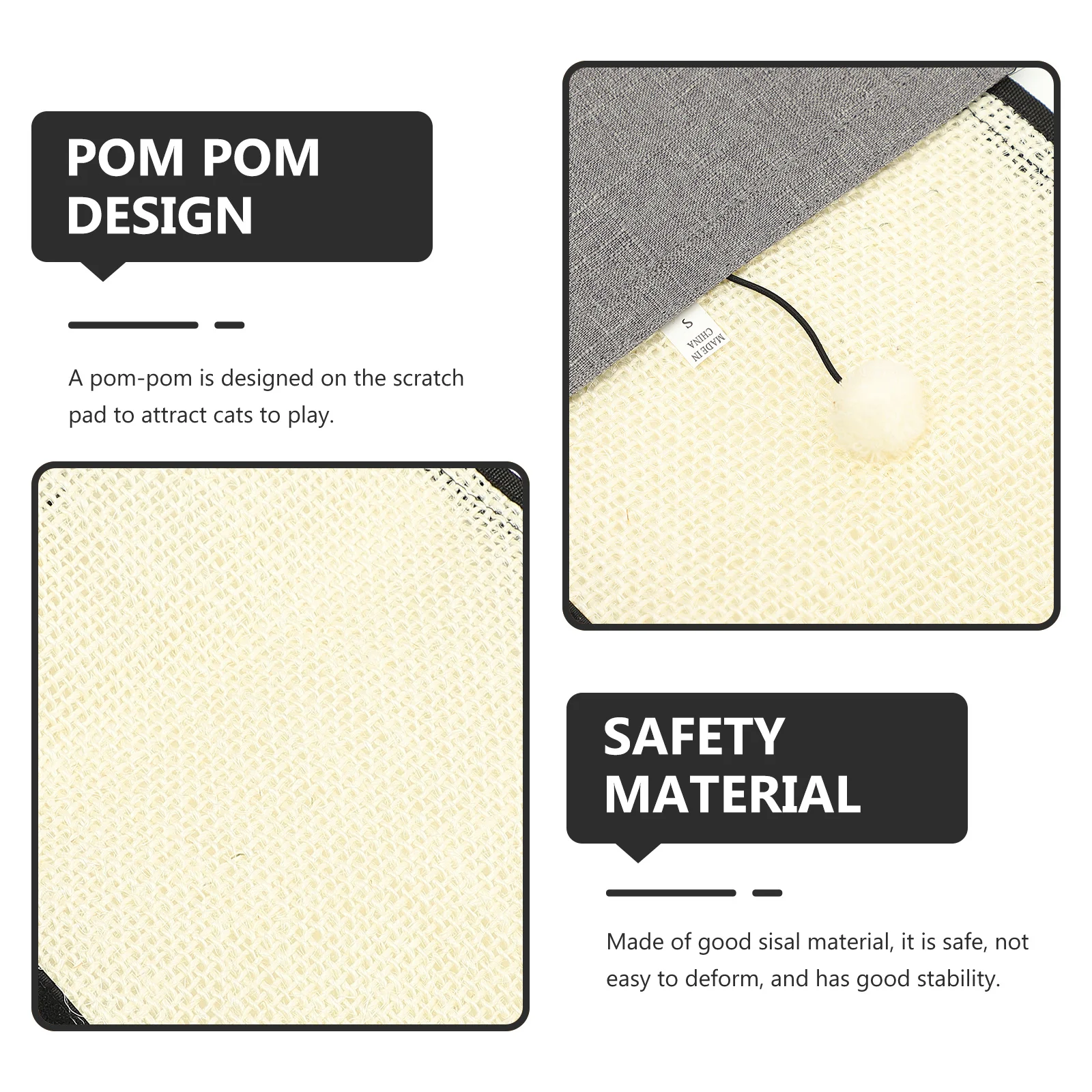 

Cat Scratching Pad Robust Build Encourages Exercise Sharpens Claws Safely Suitable for Households Couch Protection Solution