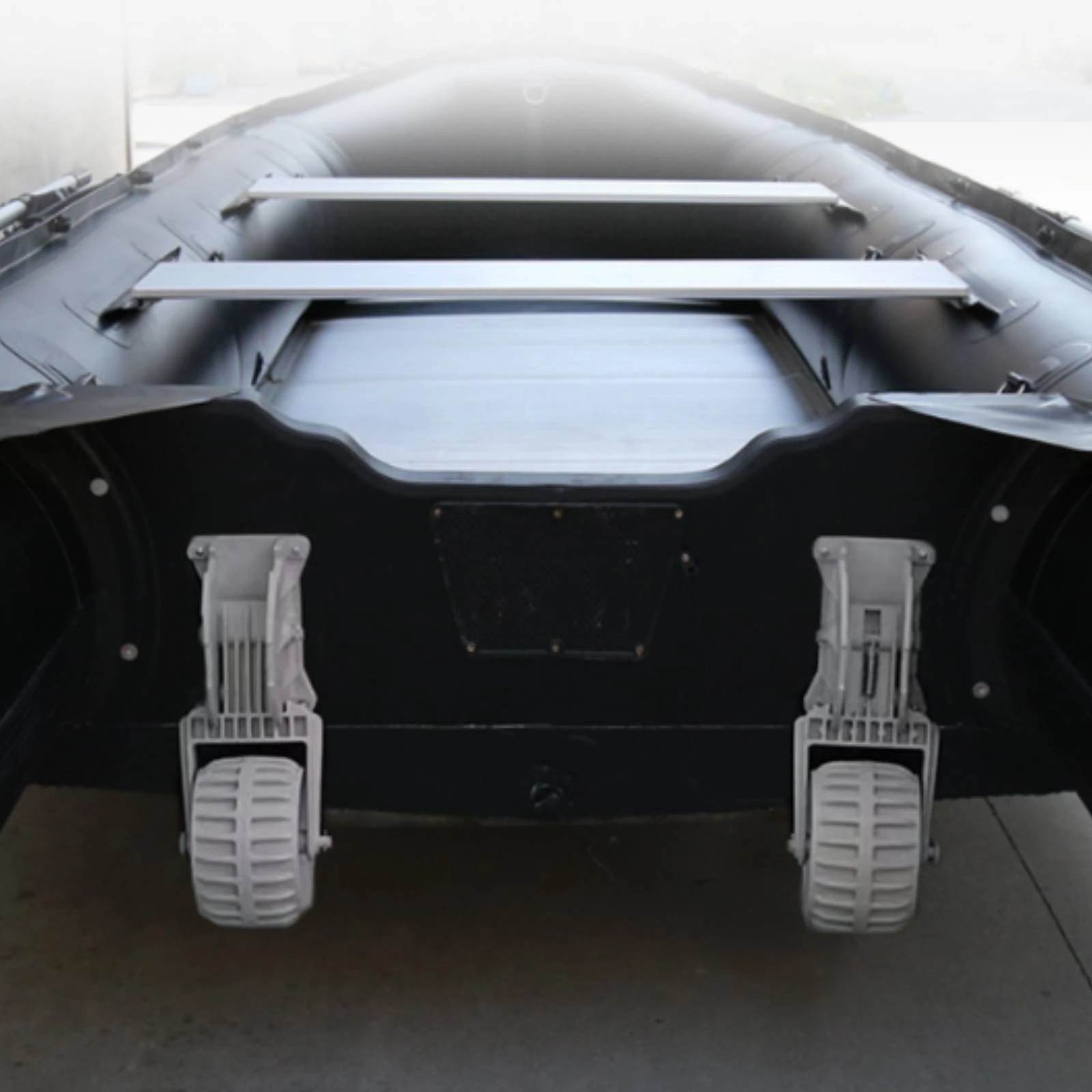 2 Pieces Inflatable Boat Transport Wheel Foldable Inflatable Boat Launching Wheel Set Portable Compact for Shoreline Handling