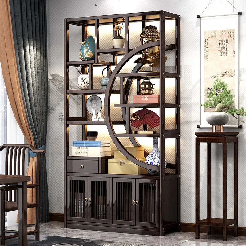 

New Chinese style Bogu frame, tea cabinet, storage shelf, entrance door, living room, entrance cabinet partition, kitchen, livin