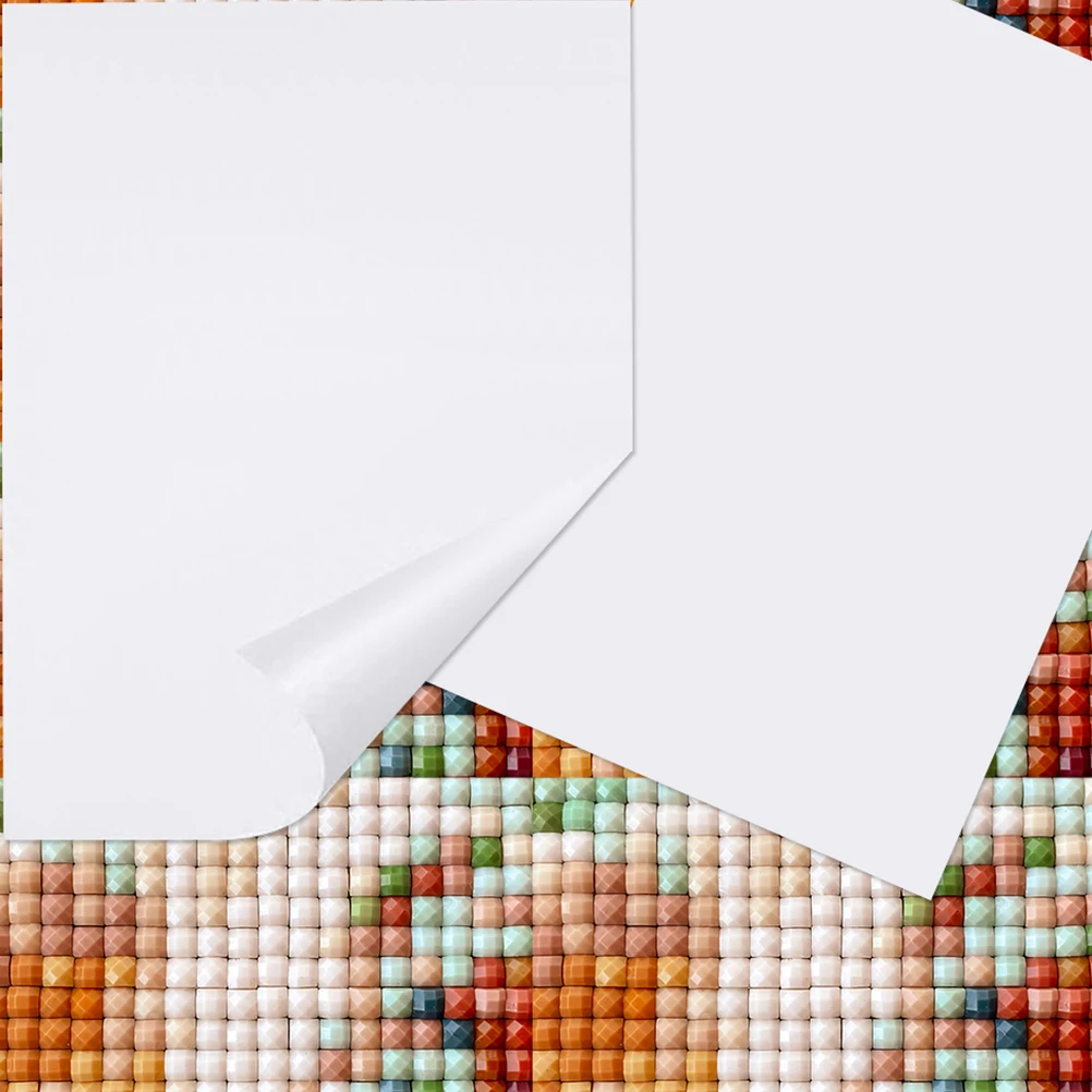

100pcs Dust Protective Film Cover Replacement Paper for Dotting Painting Cross Stitch Drawing Archival Art for Handicraft