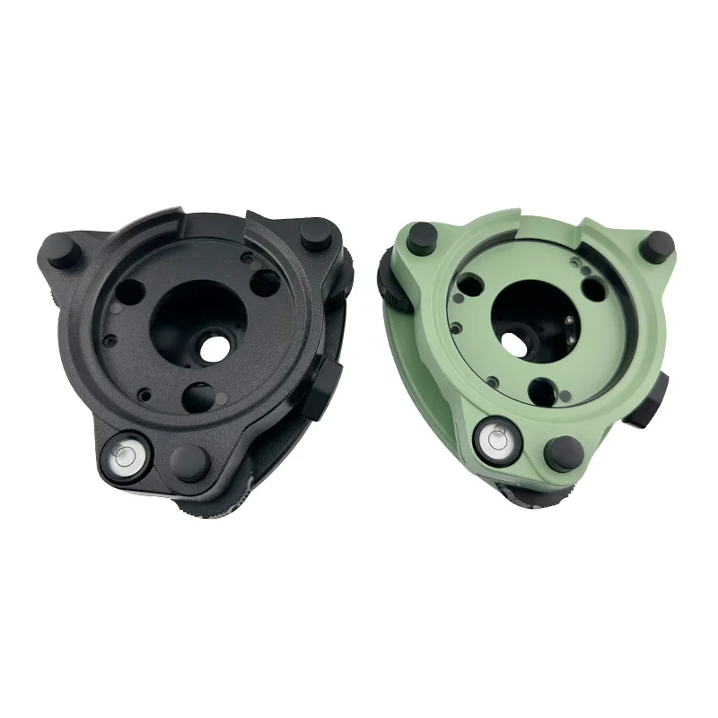 Tribrach preto verde de três mandíbulas de alta qualidade sem chumbo óptico 5/8" para estação total Leica Swiss