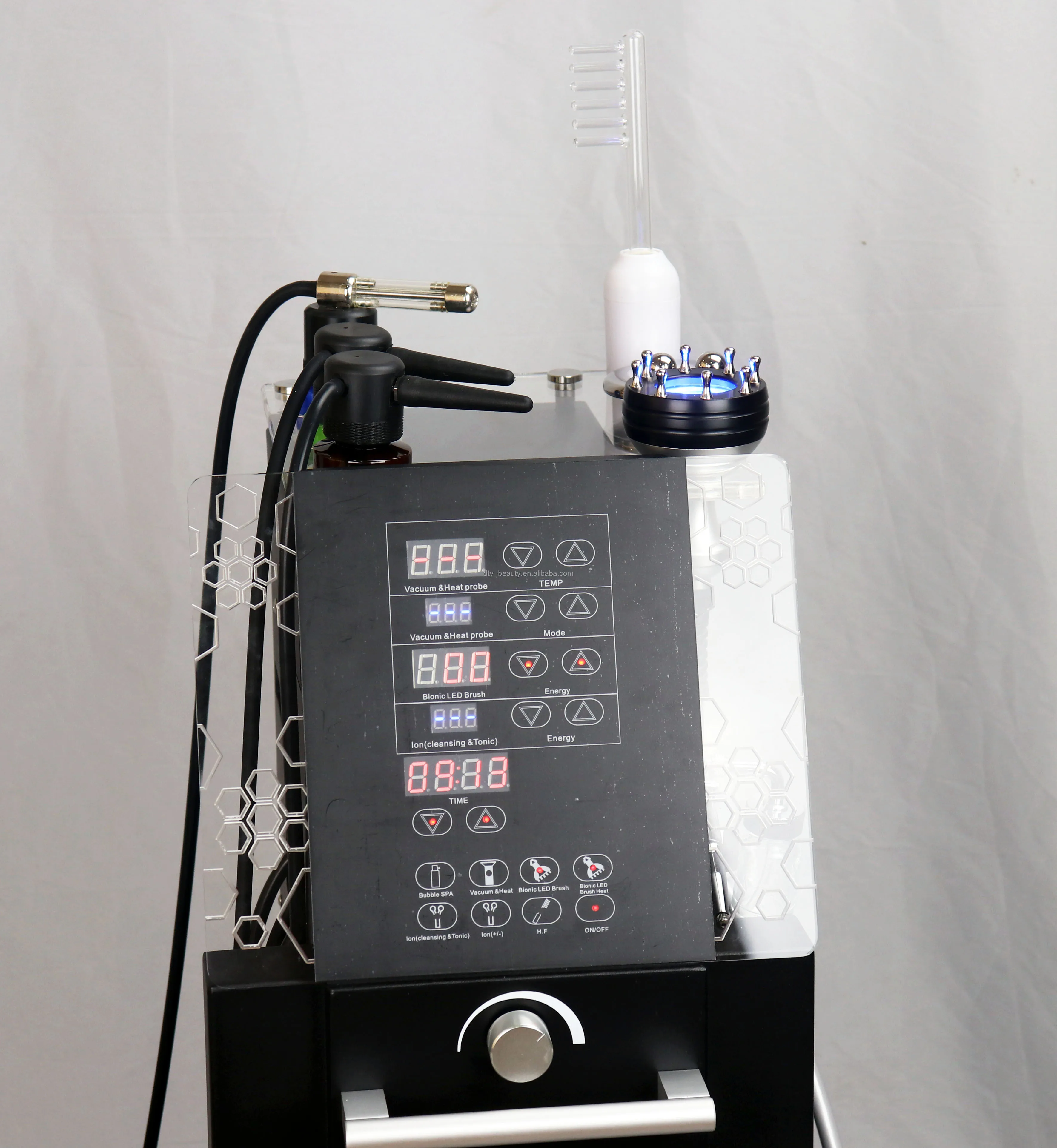 Stainless Steel Head Spa Steamer, Multi-Function with Bubble & Oxygen Mist for Scalp Care