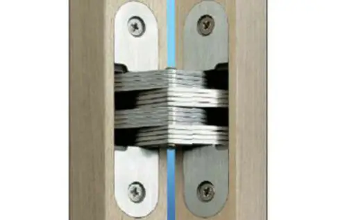 1pcs Stainless Steel Hidden Hinge 304 Silent Close Invisible Mounting Concealed Cross Door Hinge Folding Door Window Furniture