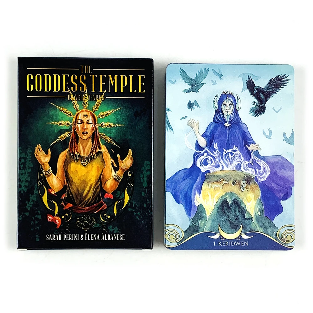 Cartes Oracle du Temple de la Déesse, 12x8.5cm, divination du destin, jeu de société pour loisirs et divertissement en famille, pour femmes et filles