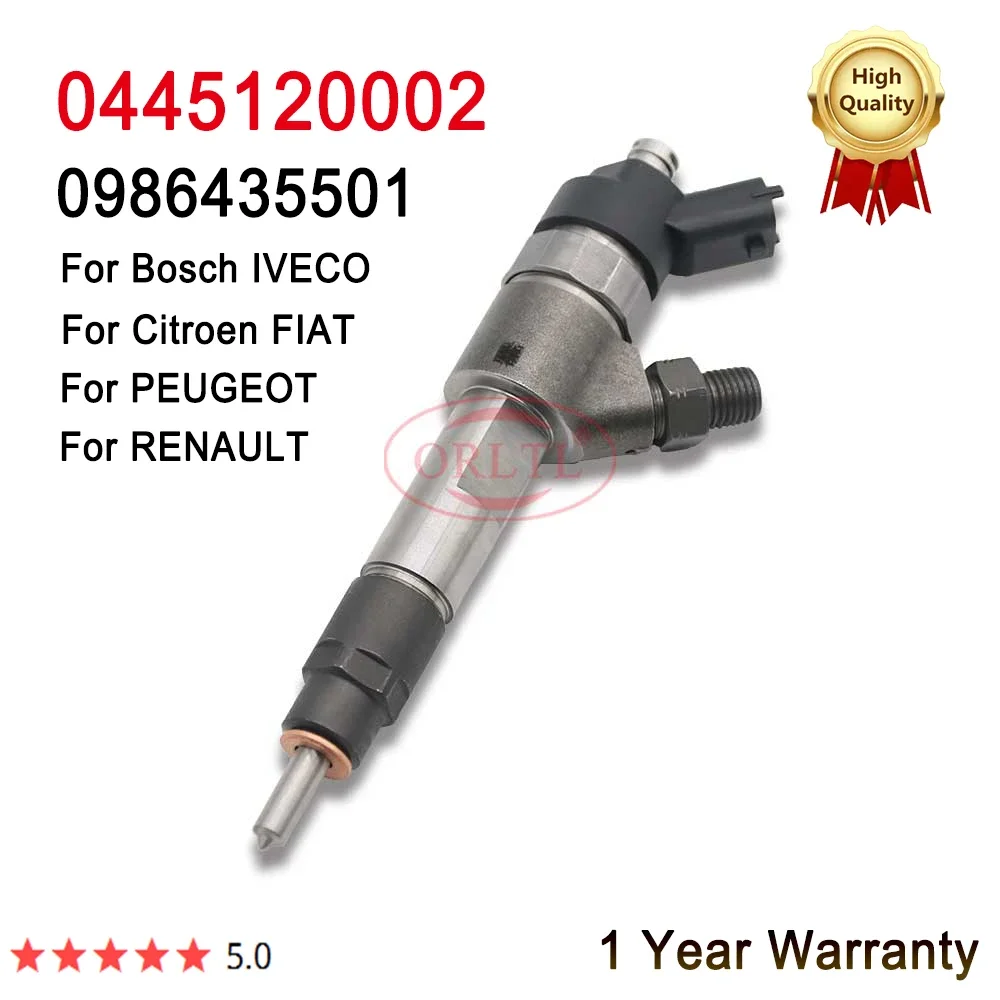 

0445120002 Common Rail Injector 0 445 120 002 Diesel Fuel Injection Fit For Bosch IVECO/Citroen/FIAT/PEUGEOT/RENAULT TRUCKS