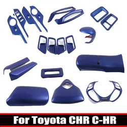ABS Blue For Toyota C-HR CHR 2017 - 2020 Interior Accessories Central Control Instrument Panel AC Outlet Vent Frame Cover Trim