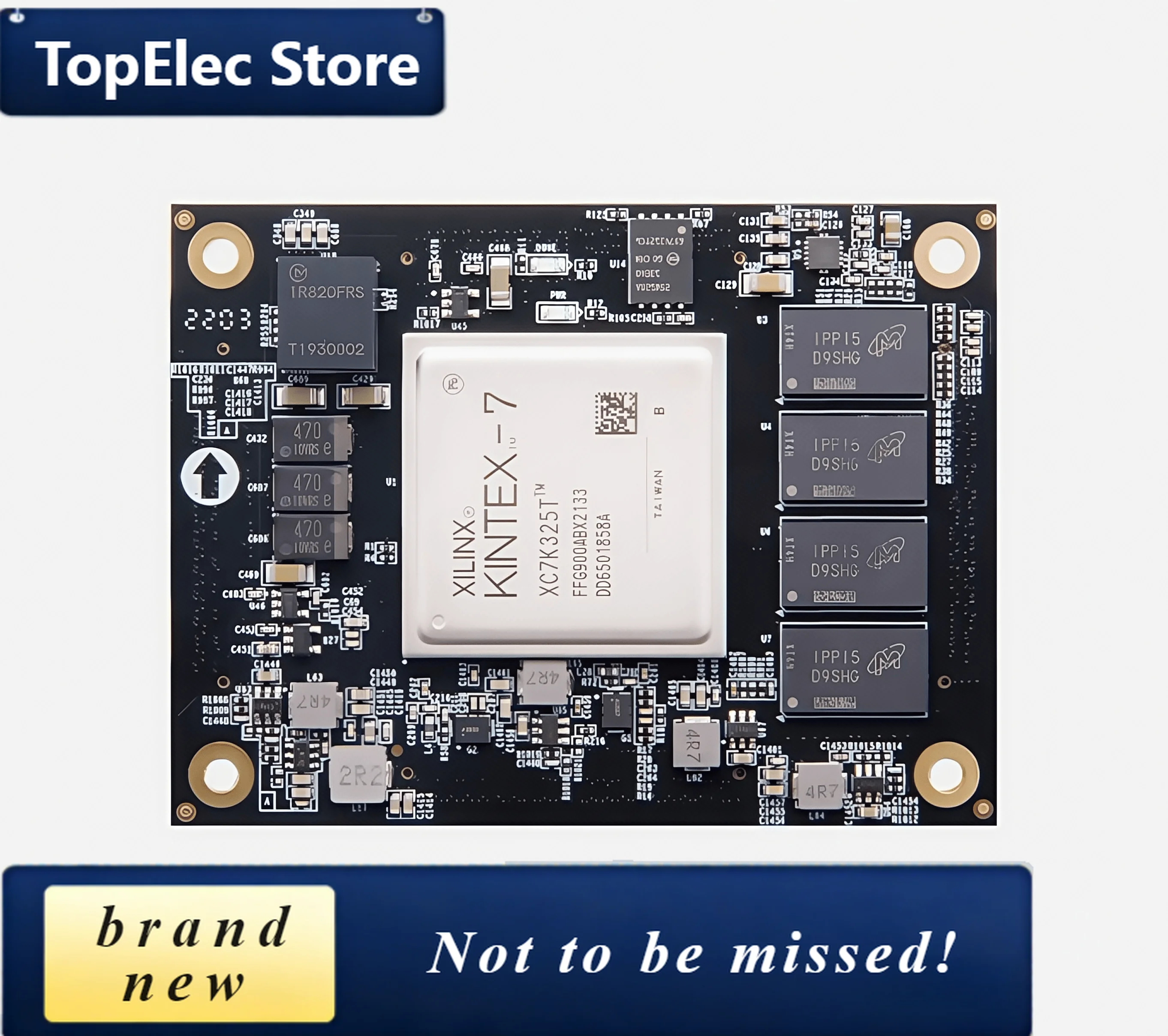 TopElec XILINX Kintex7 K7 PCIE 4K Video Fiber Optic FPGA Core Board XC7K325T AC7K325B