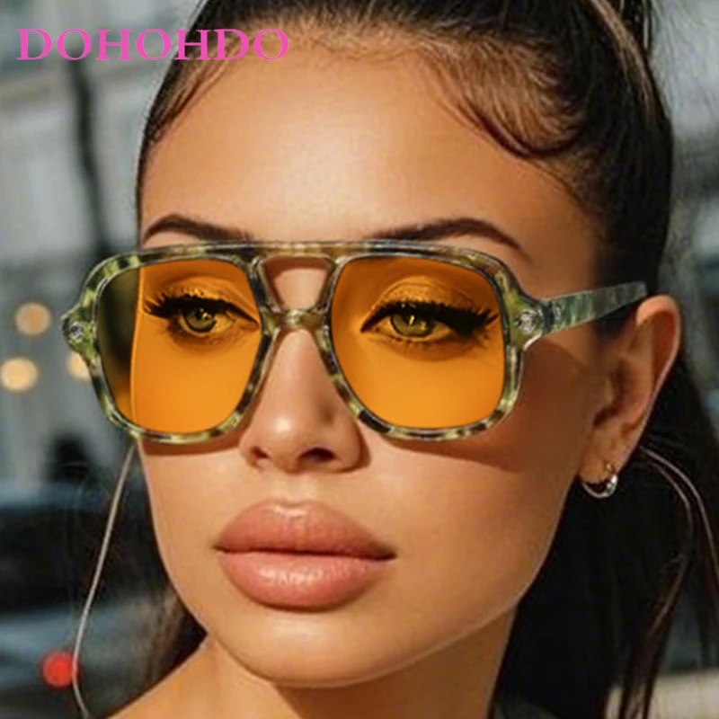

Luxury Trendy Oversized Pilot Sunglass Women Brand Designer Driving Shades Outdoor Traveling Eyeglass Unisex UV400 Lentes Mujer