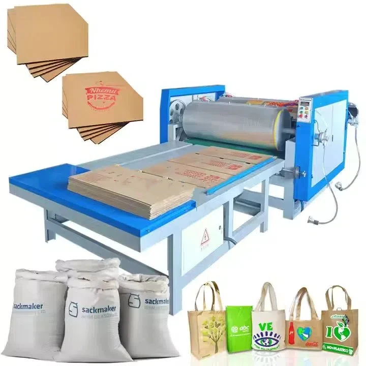 

4 Color Non Woven PP Jute Rice Bag Printer Flexo Kraft Paper Bag Printing Machine