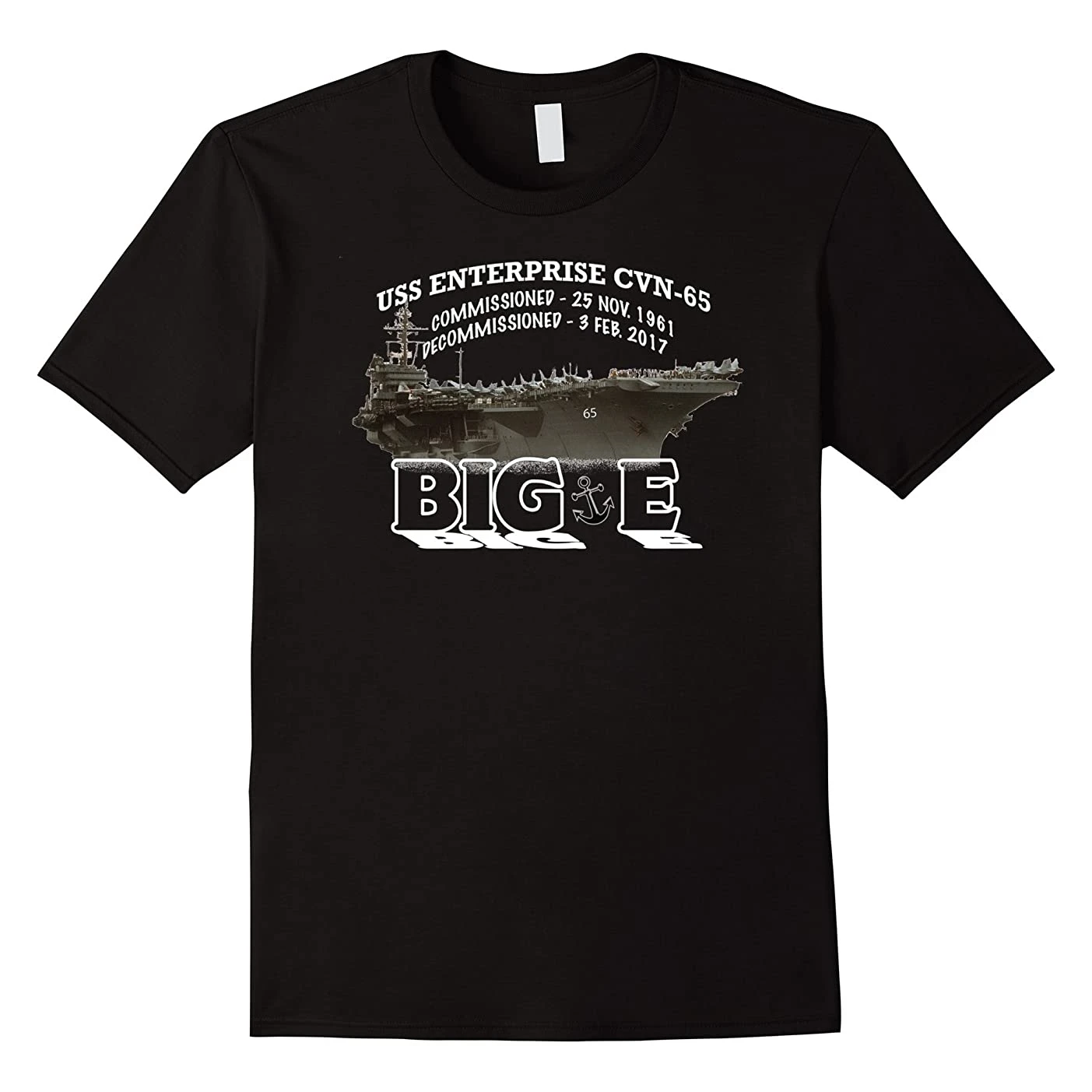 

USS Enterprise CVN-65 Nuclear-powered Aircraft Carrier T-Shirt. Summer Cotton Short Sleeve O-Neck Mens T Shirt New S-3XL