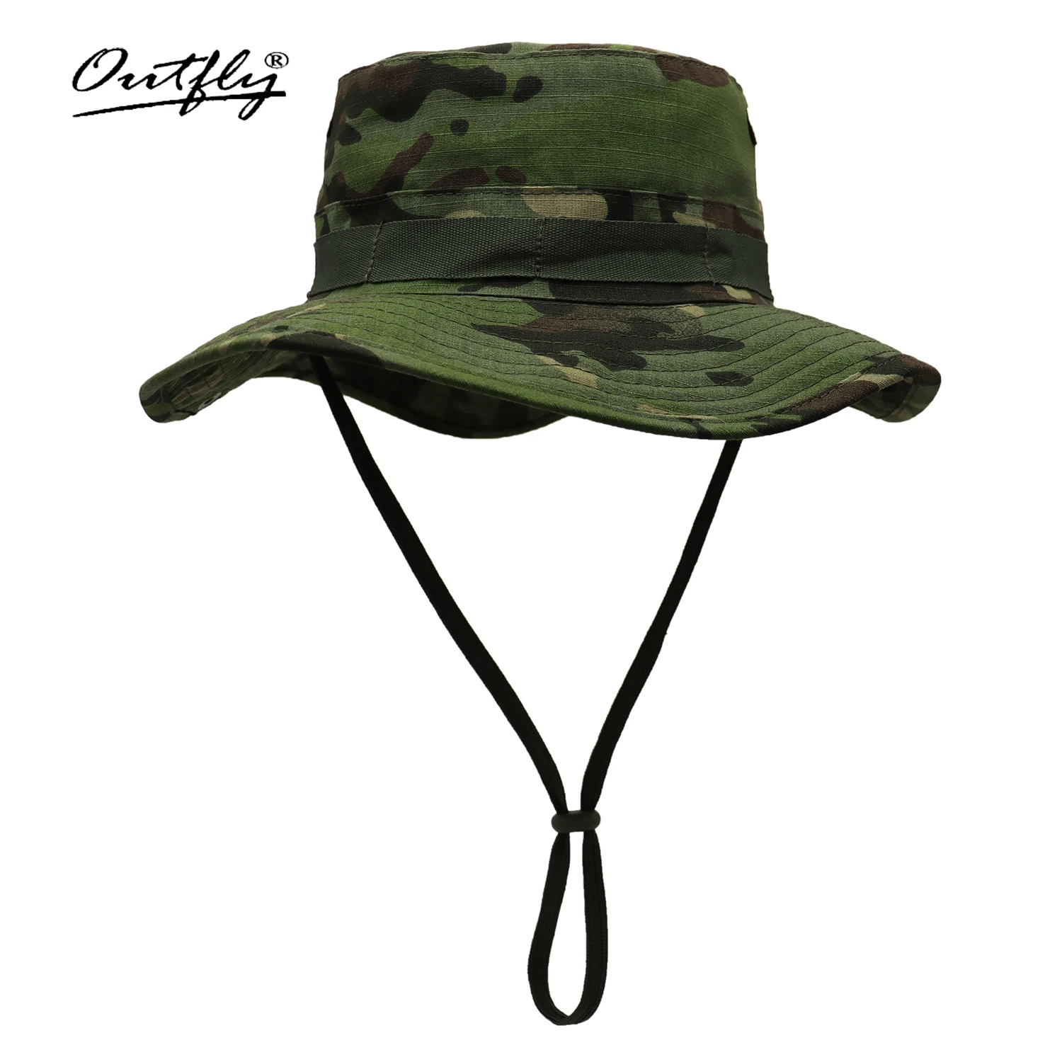 Tactical Camouflage Hat With Foldable Brim For Outdoor Women\'s Sun Protection Fisherman Hat For Men\'s Hiking Bucket Hat