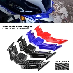 Moto carenatura anteriore ABS alette aerodinamiche Guard Winglet Cover per YAMAHA YZF R15v4 R15M 2020 2021 2022 2023 accessori