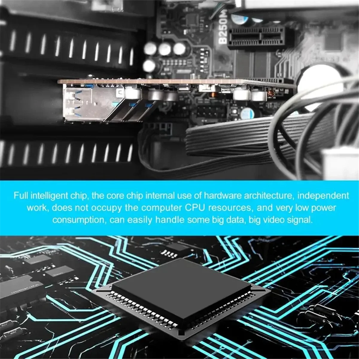 جديد 3C-للكمبيوتر PCIE إلى USB 3.0 3 منافذ + نوع C 1 بطاقة توسيع منفذ بدون بطاقة محول التيار الكهربائي الخارجي
