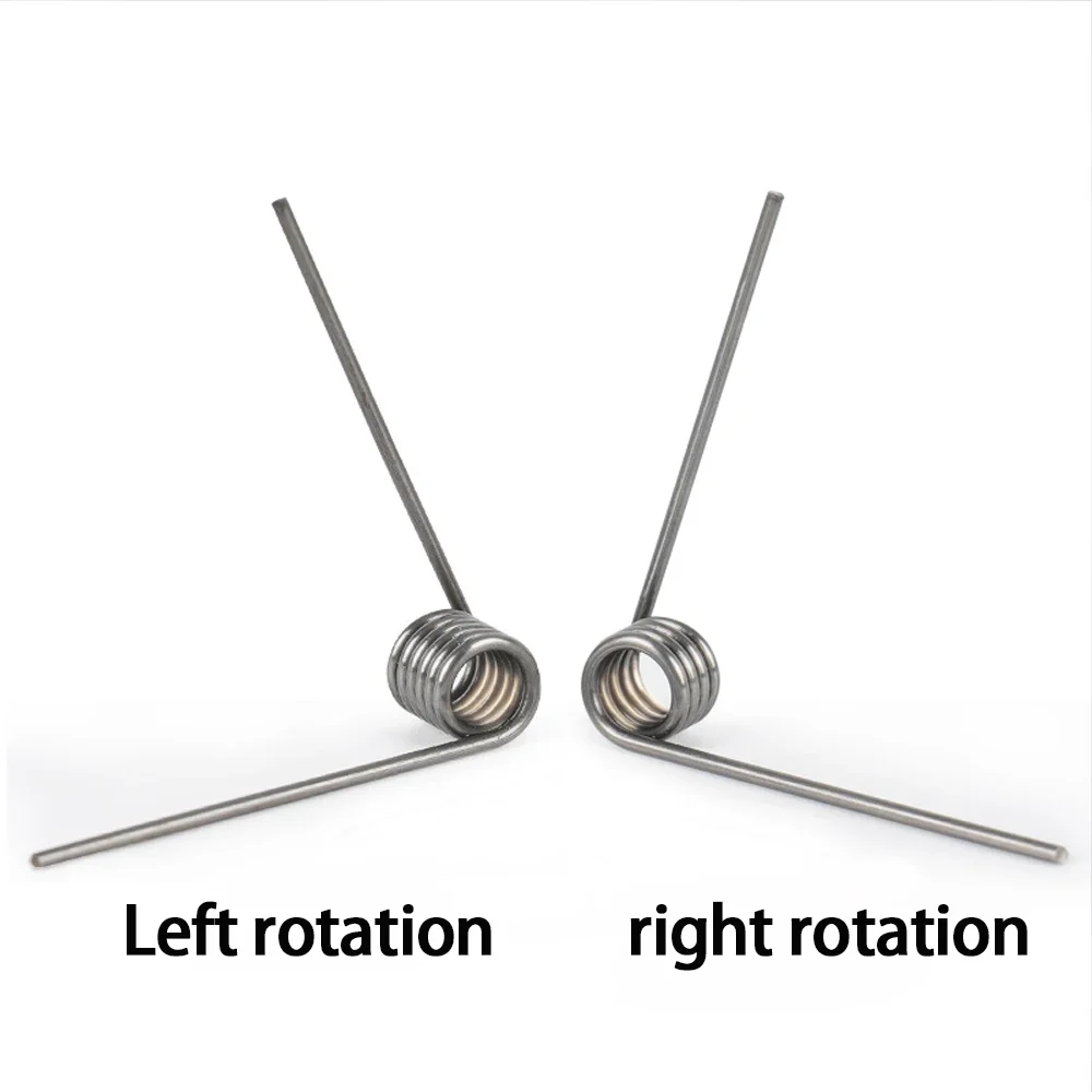 20pcs 65Mn Wire Diameter 0.5mm Left rotation Torsion spring V-shaped Spring Reset Small Torsion Spring Customized