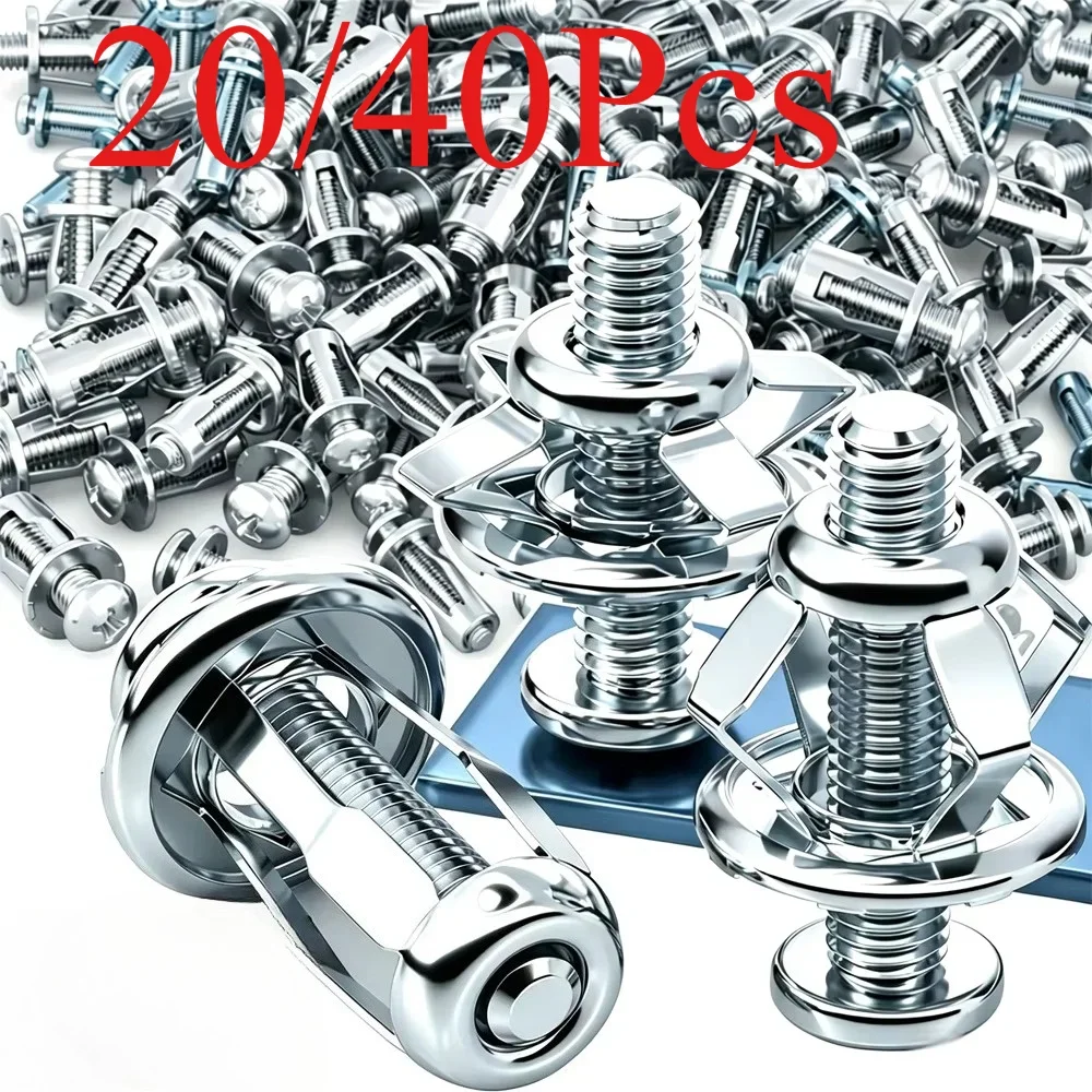 Petal Nuts Expansion Bolt Screw M4 M5 M6 M8 Iron Alloy Fastener Car License Plate Auto Fixing Vehicle Modification Accessories