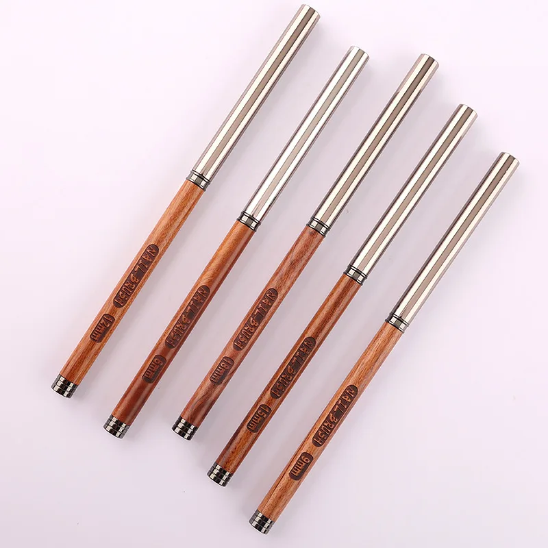 1/5 Uds. Liner de arte con mango de madera redondo, pincel para pintar, líneas de dibujo, bolígrafo para pintar flores a rayas, pincel de Gel UV