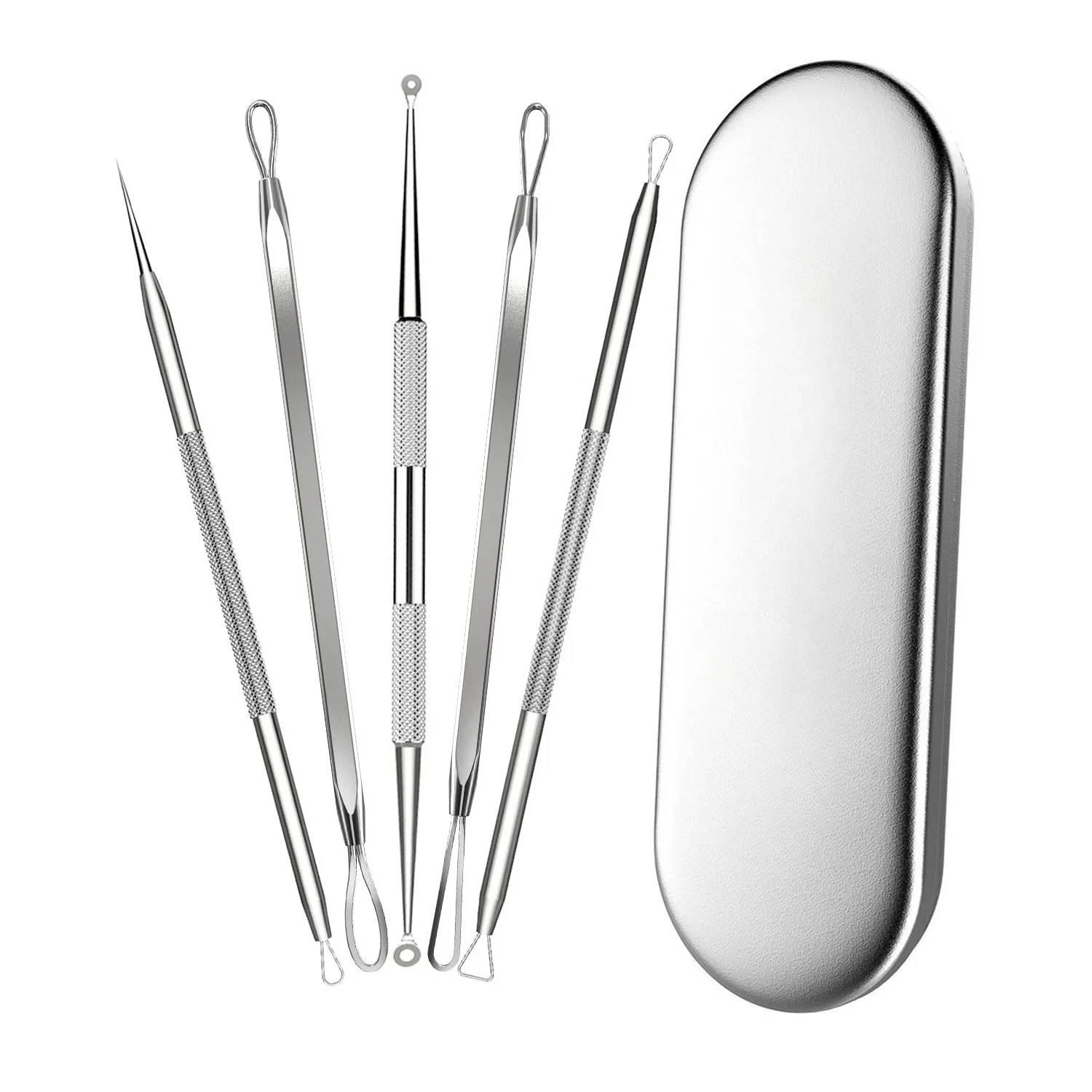 5 pcs Stainless Steel Acne Needles Blackhead Removal Kit Clean Pores Deep Facial Care Remove Acne Blackhead Skin Care Tools