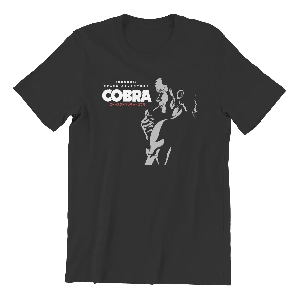 Space Adventure Cobra Psychogun Kobura Adventure Anime BUCHI TERASAWA T Shirts  100% Cotton Clothing Vintage Graphic T-Shirt